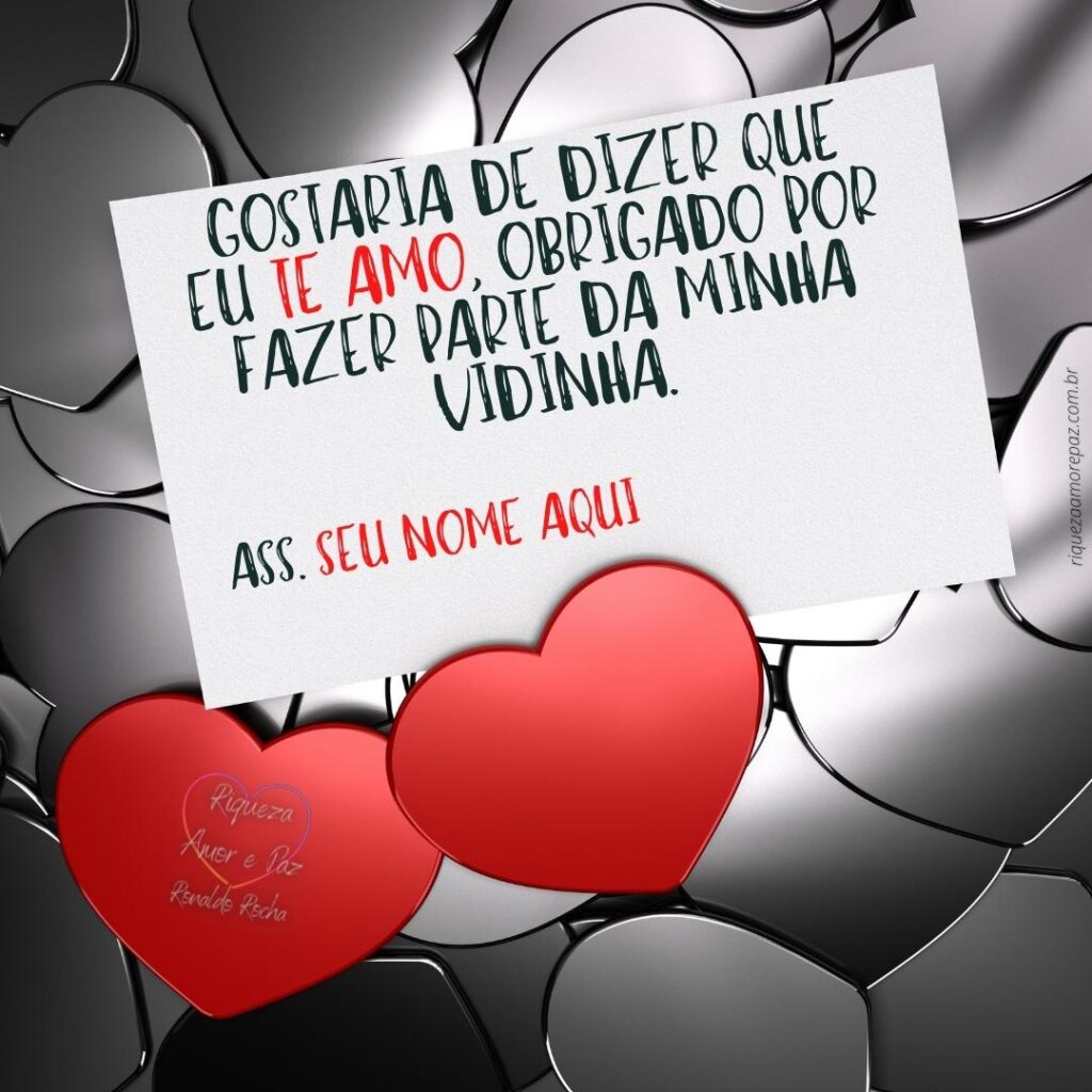 Frases de Amor #007 - Personalize uma cartinha de Amor